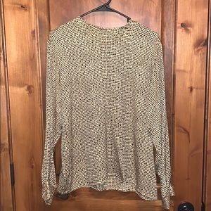 Anne Klein Animal print High neck blouse